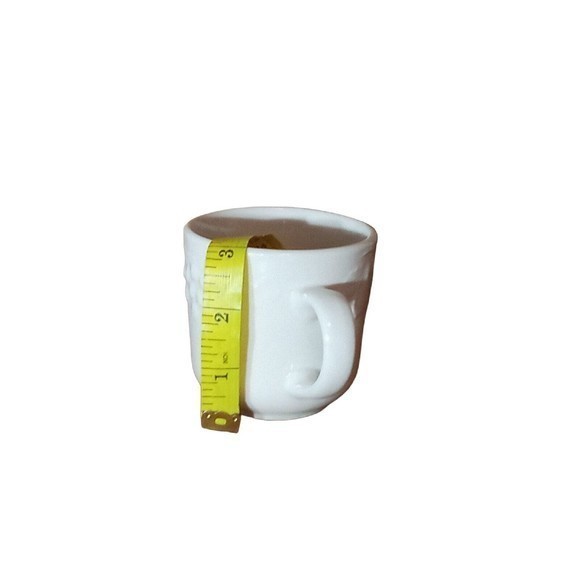 Coffee Mug / Cup Set Of Four White With Fruit Design - Picture 7 of 16